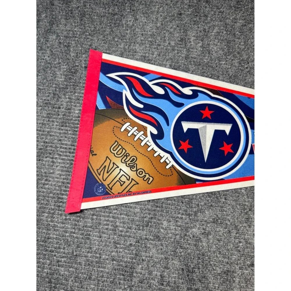 Tennessee Titans‎ NFL Pennant 1999 Wilson Football Sports Decor
